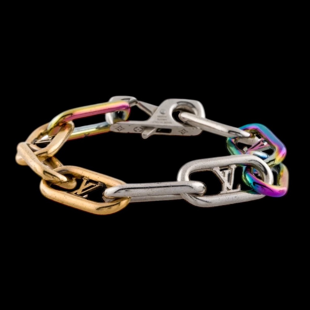 Louis Vuitton Multicolored Monogram Chain Link Bracelet